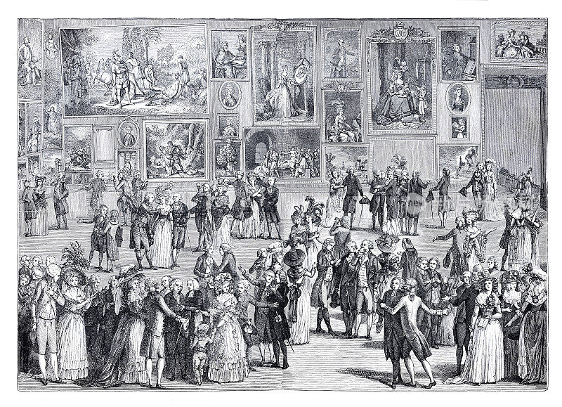 Art exhibition of the Académie des Beaux-Arts in Paris 1787